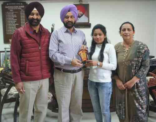 Bandeep of Lyallpur Khalsa College Jalandhar has bagged 3rd position in the University exams of B.Sc. (Economics)-III Semester by getting 316 marks out of 400. /Photo, Caption: Rajat Kumar 