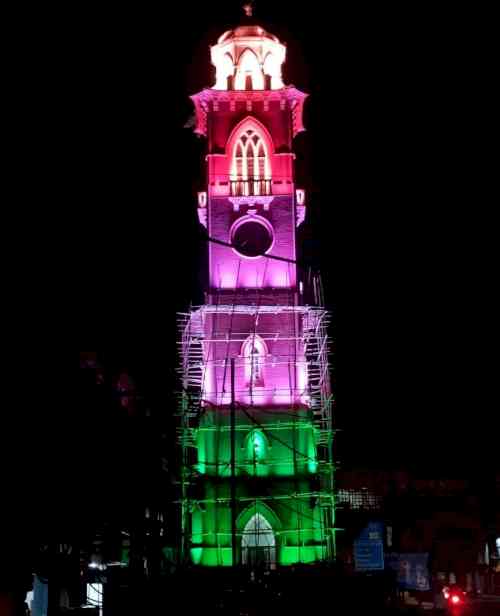 With efforts of Cabinet Minister Bharat Bhushan Ashu, Ludhiana’s iconic Clock Tower is being restored to its glory. Lights are being tested and the project would complete shortly. (July 20, 2020)