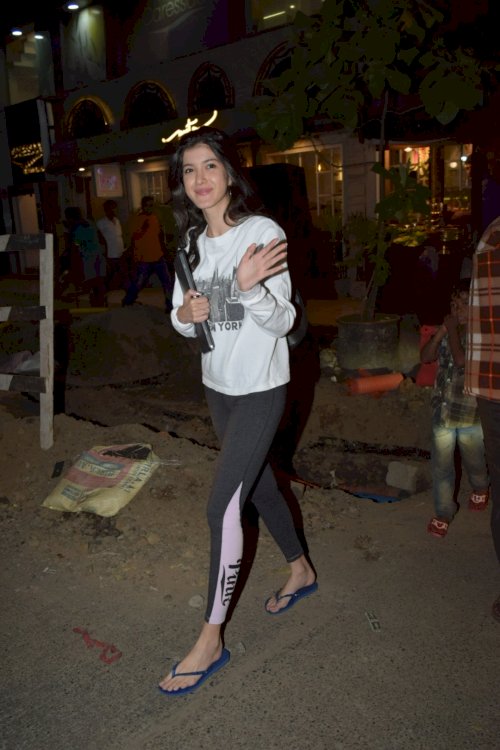 Shanaya Kapoor spotted in Juhu.Pic by News Helpline
