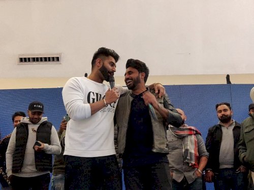 Musical performance by Punjabi Celebrity Parmish Verma at VR Punjab Mall, Mohali.