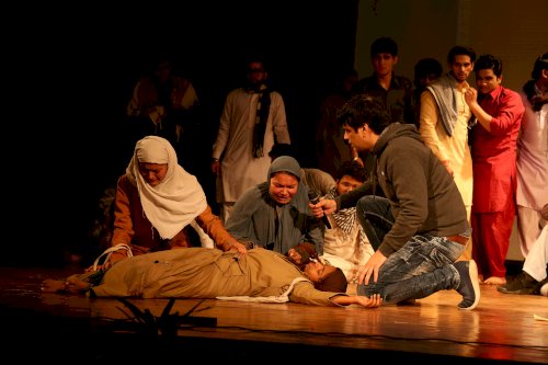 Filmmaker Mahesh Bhatt performing famous play ‘The Last Salute’ at LPU campus.