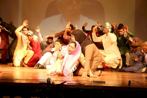 Filmmaker Mahesh Bhatt performing famous play ‘The Last Salute’ at LPU campus.