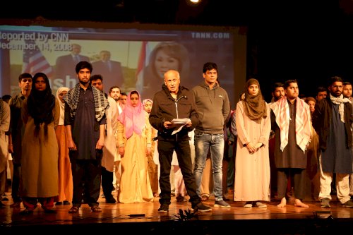 Filmmaker Mahesh Bhatt performing famous play ‘The Last Salute’ at LPU campus.