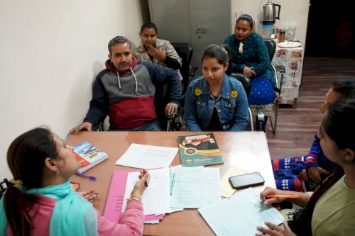 A parent teacher interaction being organized at DAV College, Jalandhar. (Feb 15, 2020)