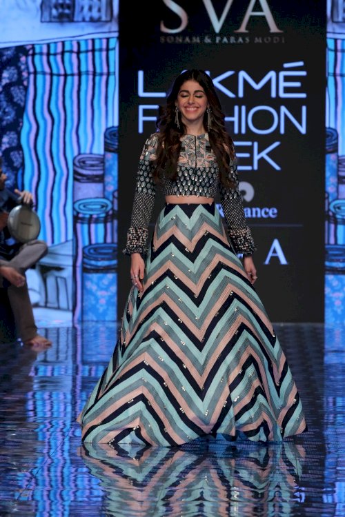 Alaya F walks for Paras Modi at Lakme Fashion Week 2020. /Pics by News Helpline
