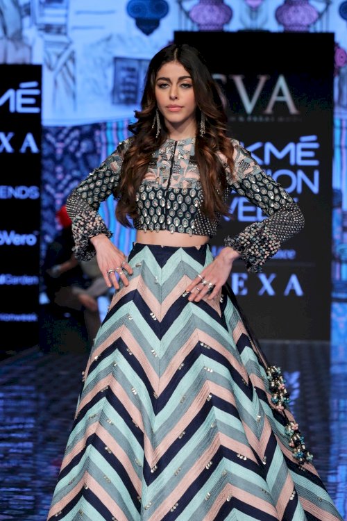 Alaya F walks for Paras Modi at Lakme Fashion Week 2020. /Pics by News Helpline