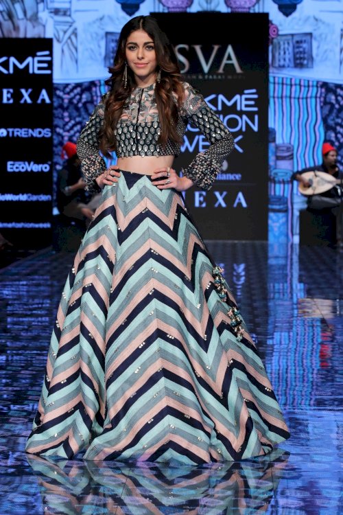 Alaya F walks for Paras Modi at Lakme Fashion Week 2020. /Pics by News Helpline