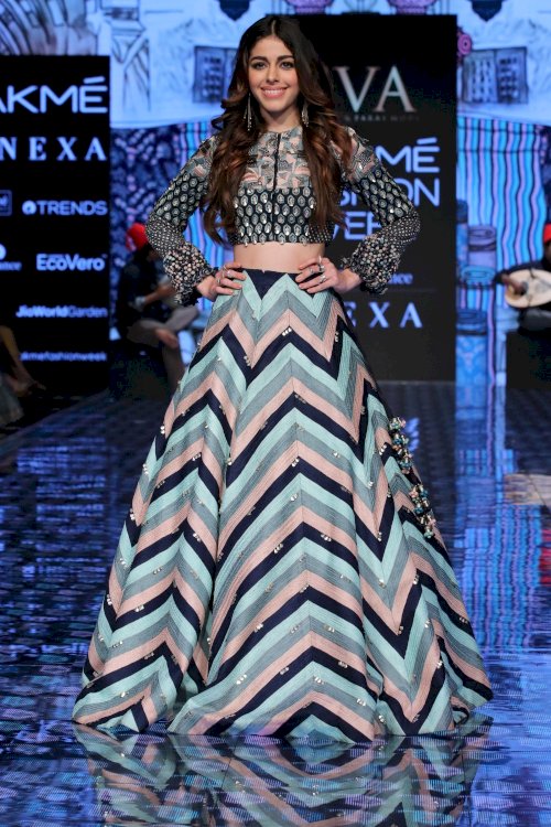 Alaya F walks for Paras Modi at Lakme Fashion Week 2020. /Pics by News Helpline