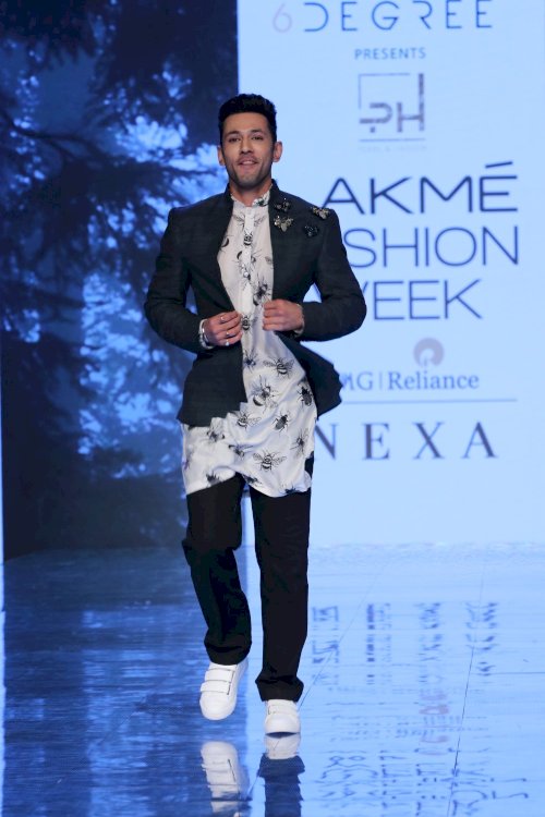 Divya Khosla Kumar, Dheeraj Dhoopar, Sahil Anand & Rhea Chakraborty on ramp in Lakme Fashion Week. /Pics by News Helpline Lfw Sr 2020