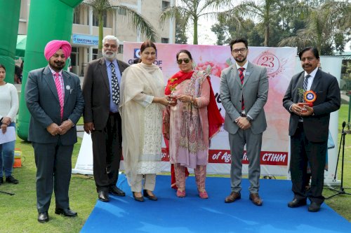 Department of Agriculture, CT Group of Institutions, Shahpur campus organized a flower show on February 20, 2020.