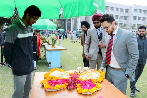 Department of Agriculture, CT Group of Institutions, Shahpur campus organized a flower show on February 20, 2020.