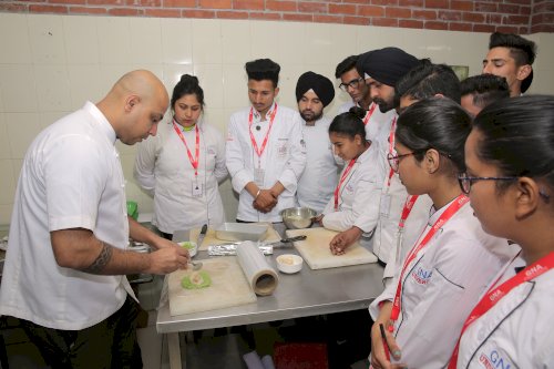 Faculty of Hospitality at GNA University at Phagwara on February 22, 2020 organized three days’ Culinary Master Class on advanced cooking techniques and modern plating for the aspiring chefs.