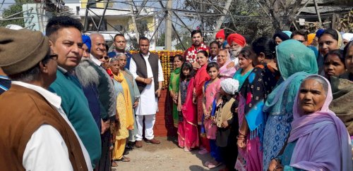 MLA Angad Singh starts development works worth Rs 1.16 crore In Nawanshahr on February 23, 2020.