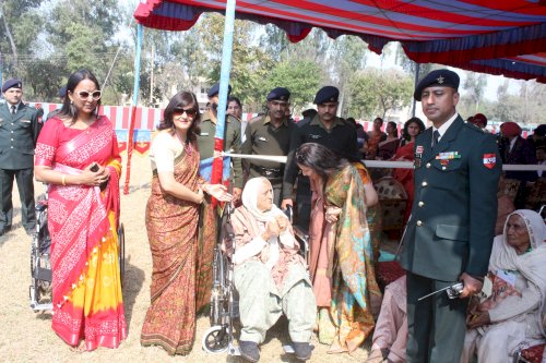 Vajra Air Defence Brigade of Indian Army organized a Veer Nari Meet to felicitate the Veer Naris and Widows of Veterans of Ludhiana district at Ludhiana on February 23, 2020. 