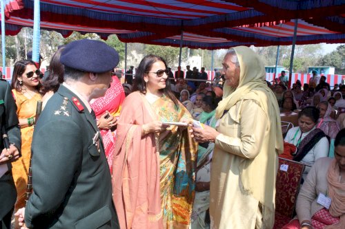 Vajra Air Defence Brigade of Indian Army organized a Veer Nari Meet to felicitate the Veer Naris and Widows of Veterans of Ludhiana district at Ludhiana on February 23, 2020. 