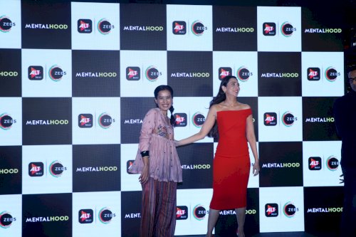 Karisma Kapoor and Dino Morea at the trailer launch of web series Mentalhood. /Pics by News Helpline