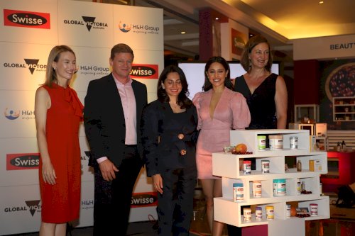 Nushrat Bharucha joins announcement of the launch of Swisse Wellness in India./Pics by News helpline