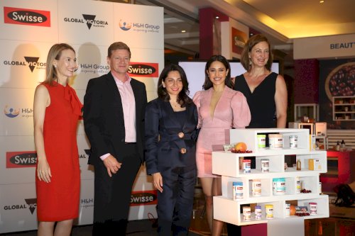 Nushrat Bharucha joins announcement of the launch of Swisse Wellness in India./Pics by News helpline