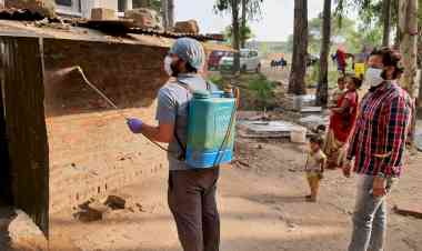 2-day-long drive of spraying disinfectant got finished at Panjab University campus