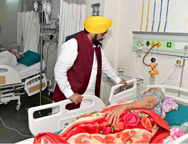 CM Bhagwant Singh Mann Pays Surprise Visit to Advanced Cancer Institute at BFUHS, Reviews Facilities & Patient Care
