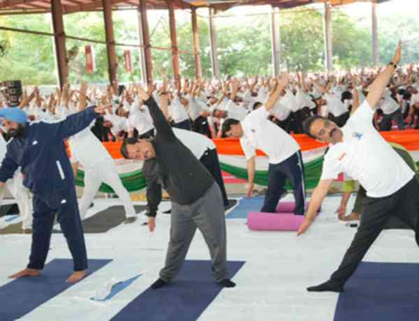 BJP chief Nitin Nabin participates in Yoga Day celebration in Punjab