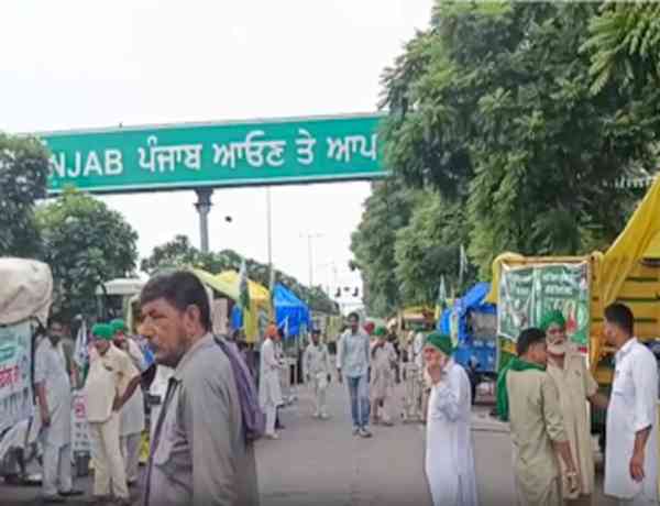 Farmers assemble for weeklong protest at Chandigarh’s entry point, demanding crop MSP