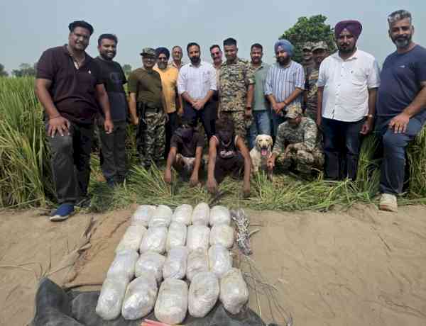 Drone-dropped heroin consignment: Two held with 19.820 kg narcotic