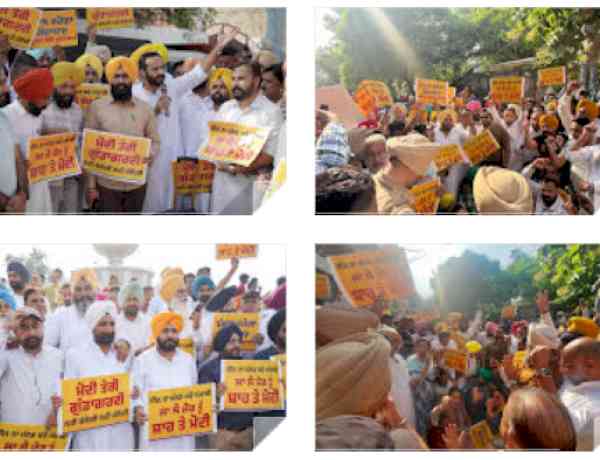 AAP Protests Against BJP Govt’s Misuse of ED-CBI; Burns Effigy Of PM Modi