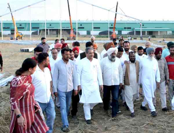 Pargat Singh visits Sangrur to review preparations for November 4 ‘Insaaf Rally’, inspects rally venue