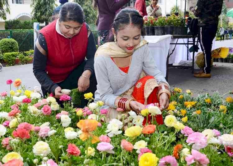 Flower show at Lyallpur Khalsa College