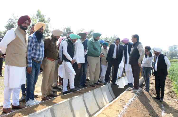 New model for concrete lining of water channels (khaal) being developed: Sarkaria
