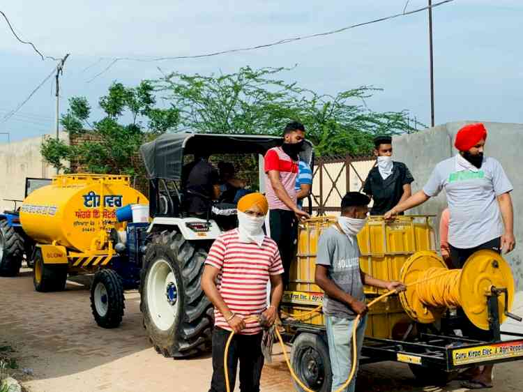 Covid 19: Second phase of sanitising all 941 panchayats of Ludhiana district starts