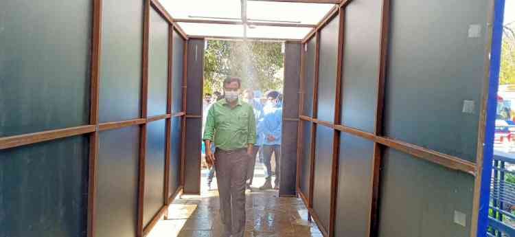 DC Ludhiana inaugurates corona disinfection tunnel at district administrative complex 