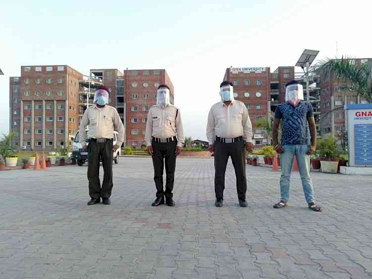 Face shields developed to fight covid-19 at GNA University