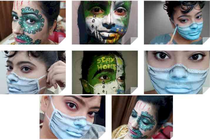 Awareness through online face painting competition by KMV