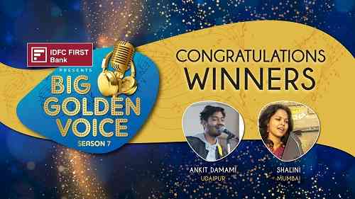 Big FM announces winners of IDFC First Bank ‘big golden voice season 7’