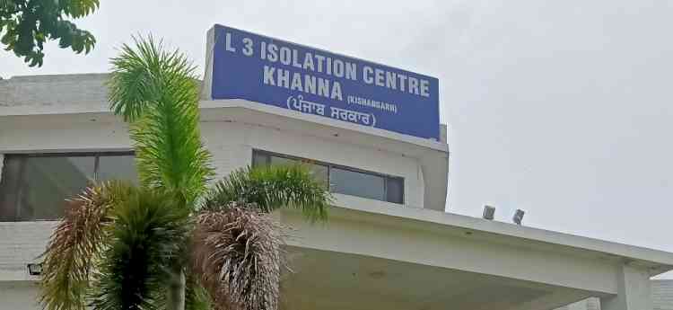 Covid care isolation centre set up at Kular College of Nursing at Bija
