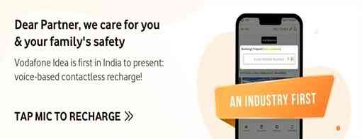 Vodafone Idea introduces voice based contactless recharge at retail outlets