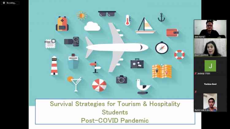 CT University organizes webinar on survival strategies for young tourism aspirants