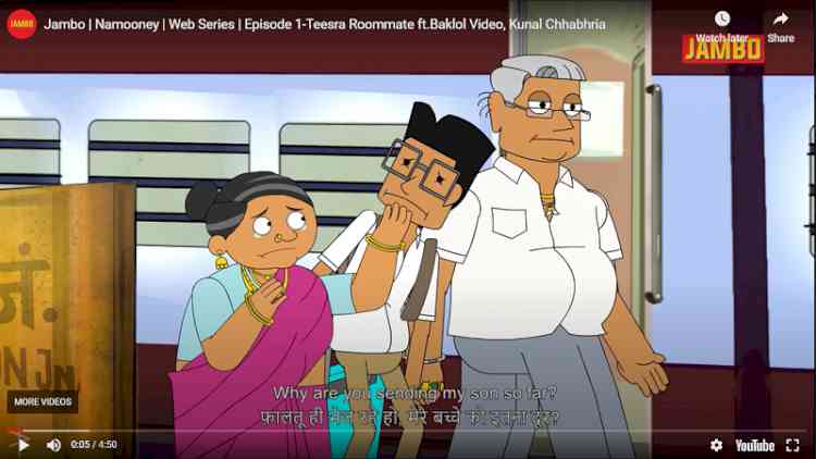 Pocket Aces' new desi-animation channel, Jambo, launches first web-series,  `Namooney'