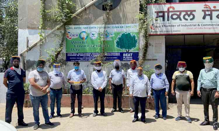 CICU distributes covid protective face shields to industrial units at free of cost 