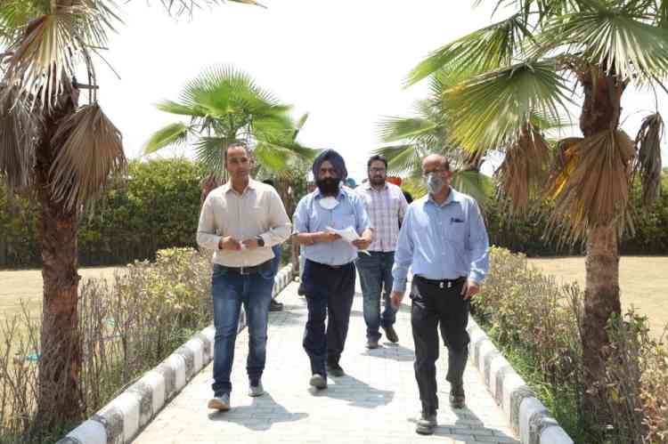 PSIEC managing director visits hi-tech cycle valley at Village Dhanansu 