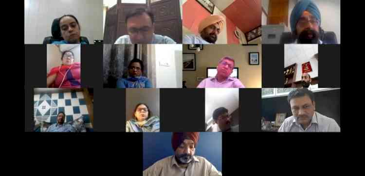 Virtual round table conference organized by SCD Government College