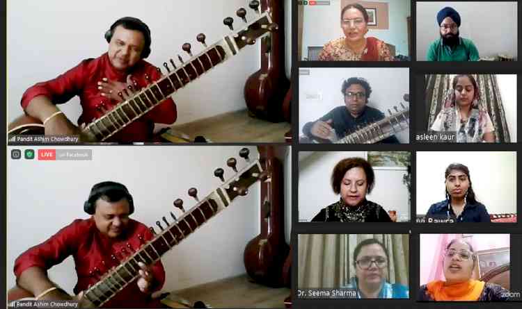 Webinar on positive role of instrumental music and its professional outcomes