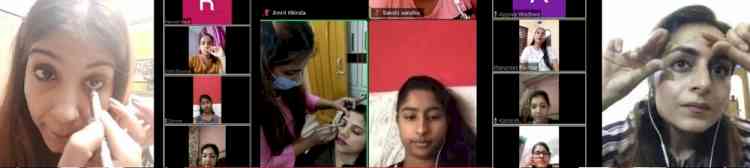 KMV organizes again six days free online course on special demand of students on five beauty skills