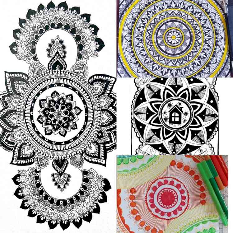 International online mandala art competition organized by Home Science