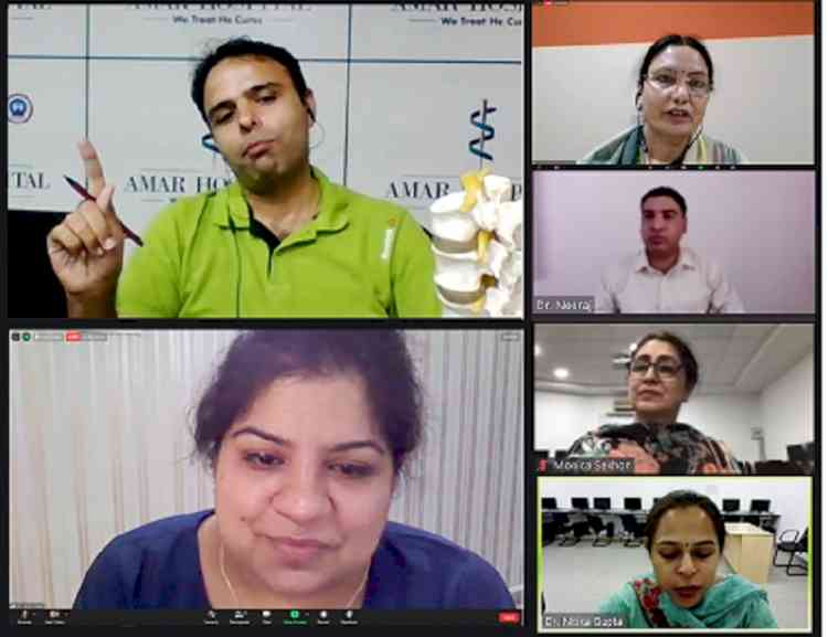 Webinar on physiotherapy of degenerative diseases and their preventive measures and cervical and lumber pain management