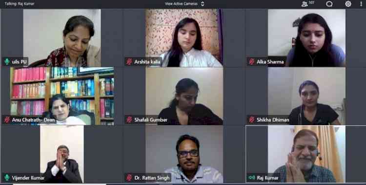 UILS organizes one day national online seminar on Food Security in India: Issues and Challenges 