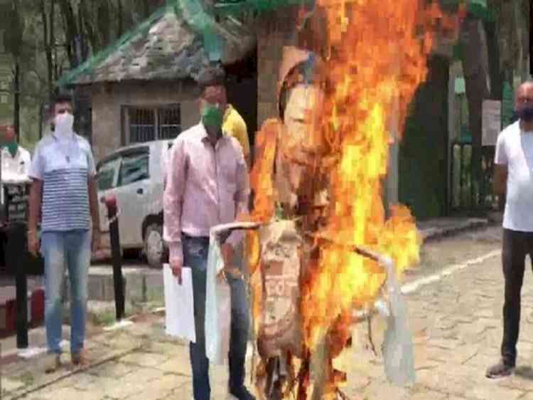 Chinese president Xi Jinping's effigy burnt in Dharamshala
