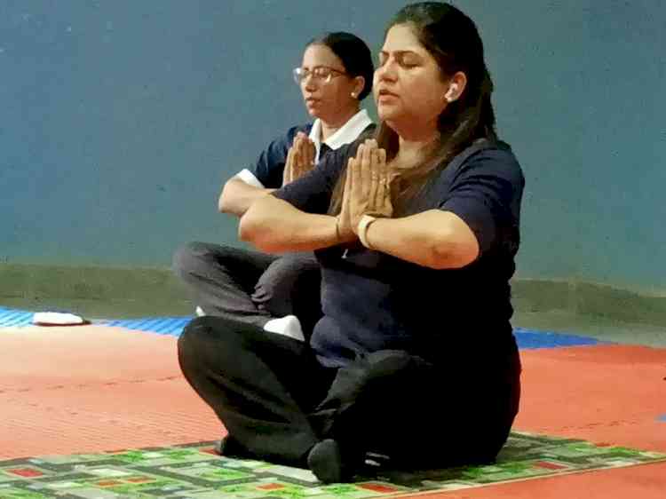 Sanskriti KMV School observed International Yoga Day 